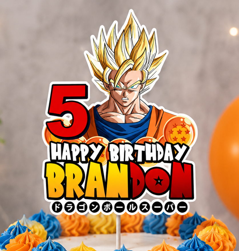 Dragon ball Z Topper printable - Image 2