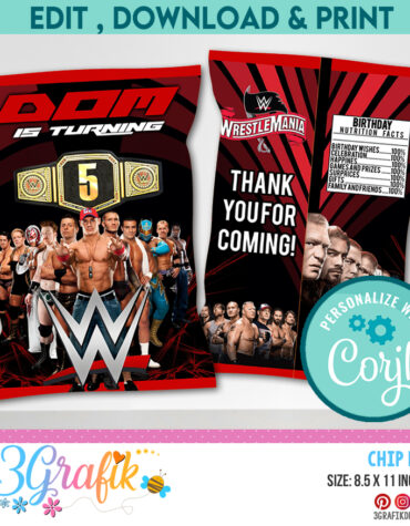 Wrestlemania Chip Bag