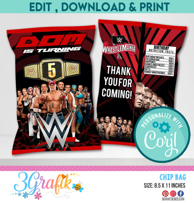 Wrestlemania Chip Bag