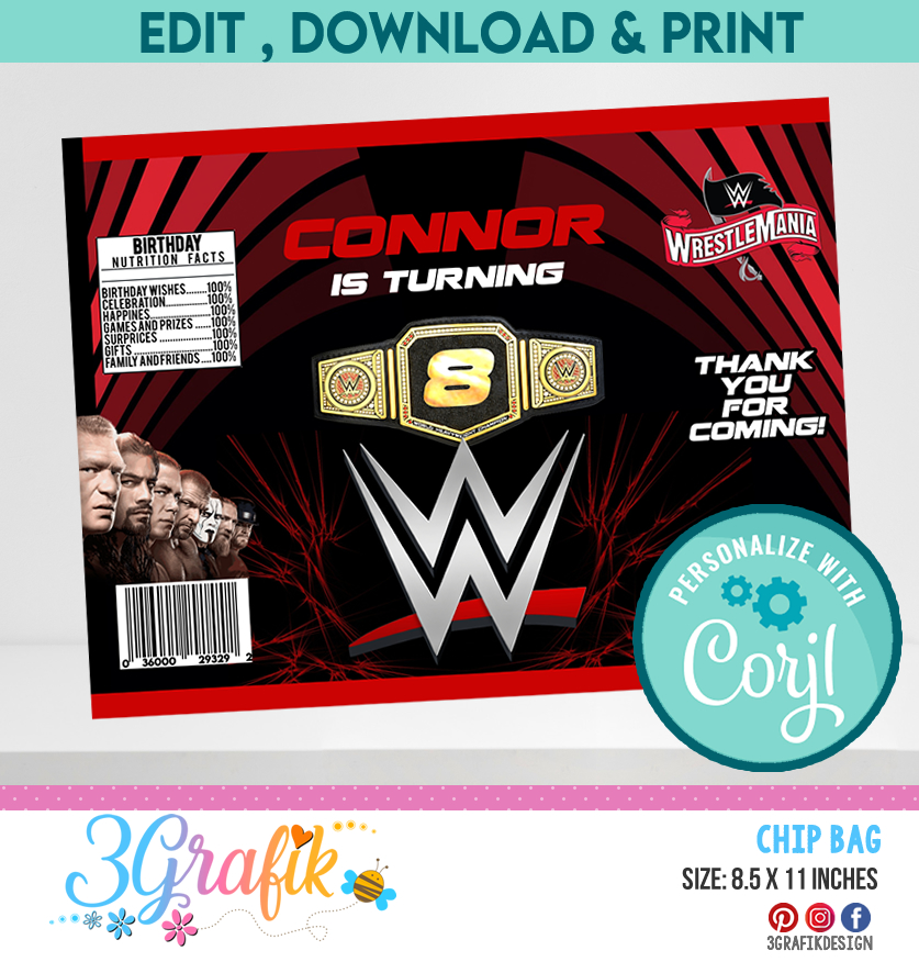 Wrestlemania Chip Bag