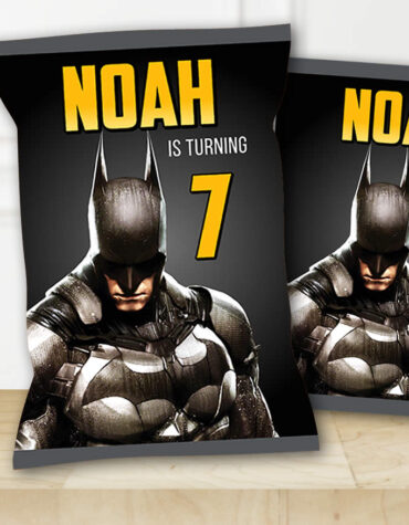 Editable Batman Chip Bag