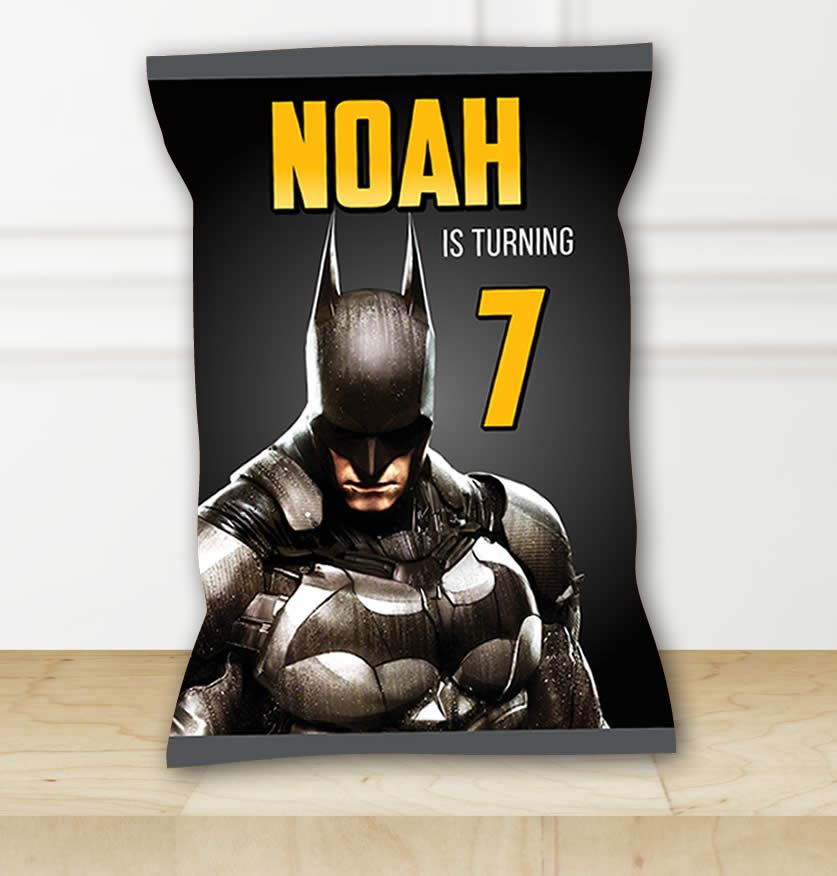 Editable Batman Chip Bag