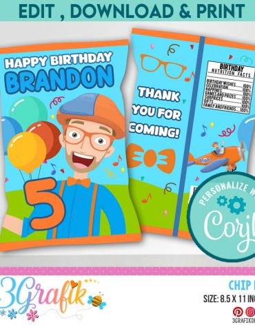 Blippi Chip Bag