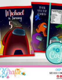 Among Us Chip Bag Template