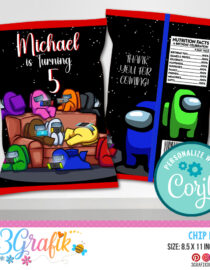 Editable Among Us Chip Bag