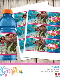 Moana Water Bottle Labels-Custom Water Bottle-Moana Party-Printable-Di –  CAREPARTYSHOP