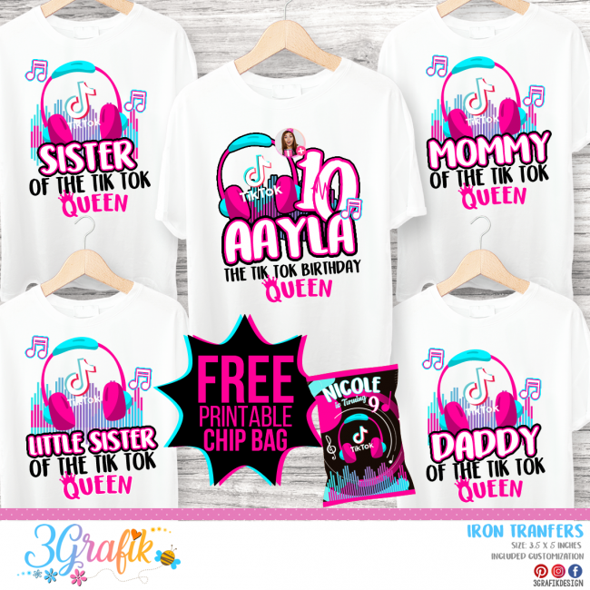 Download Tik Tok Birthday Shirt Family Tik Tok Birthday Party Musical Birthday