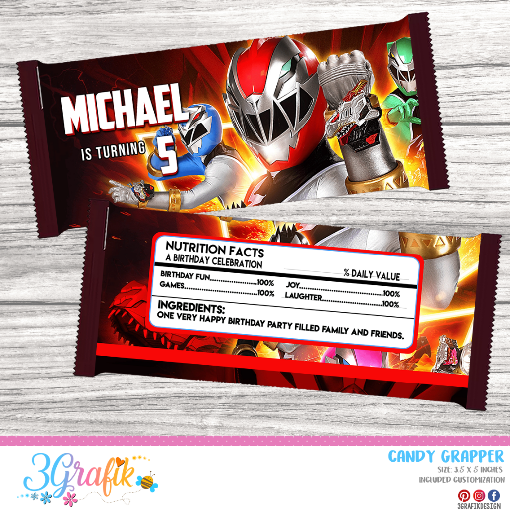▷ Power Rangers Candy Wrapper | Power Rangers candy Bar | DIY power-rangers-candy-wrapper-power-rangers-candy-bar-diy