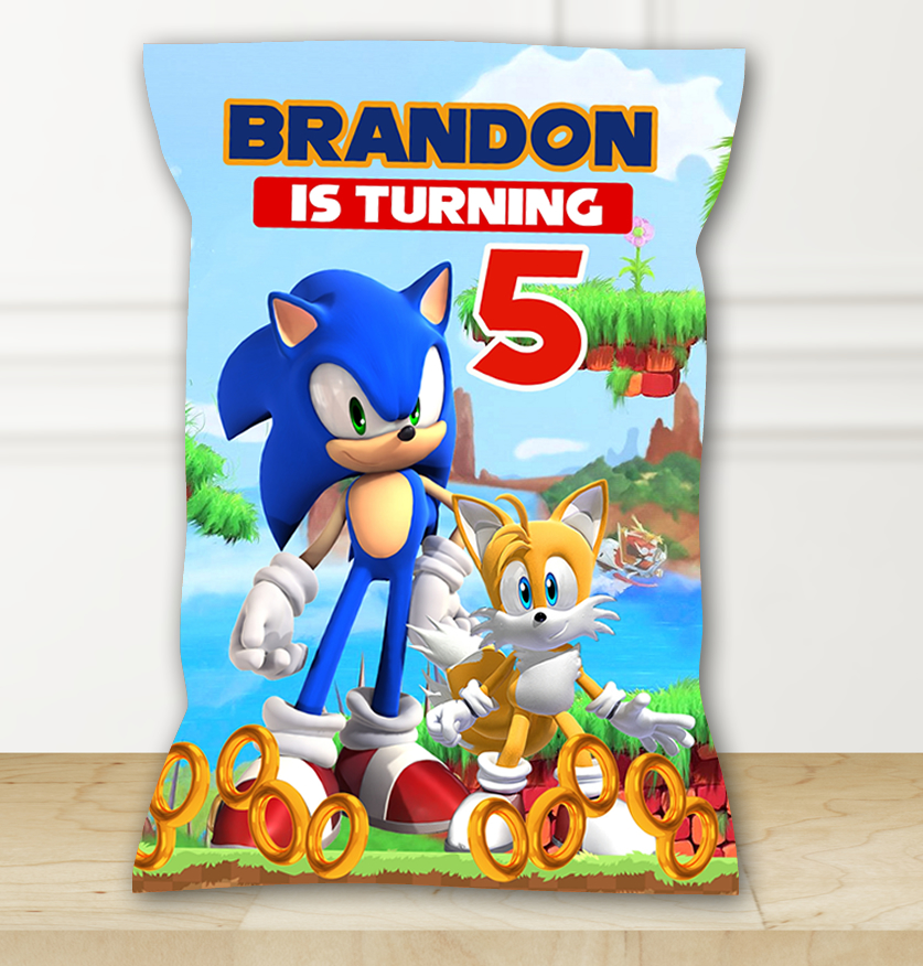 Editable Sonic Chip Bag