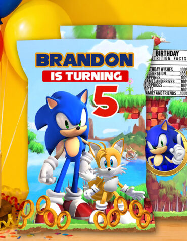 Editable Sonic Chip Bag