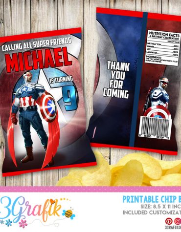 Falcon Captain America Chip Bag
