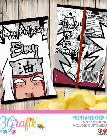 Jiraiya Naruto Chip Bag