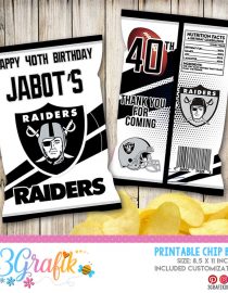 Las Vegas Raiders Chip Bag