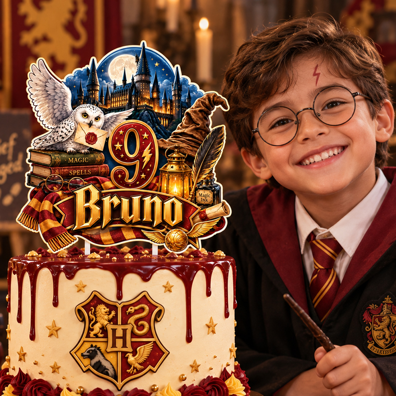 Personalized Harry Potter Cake Topper