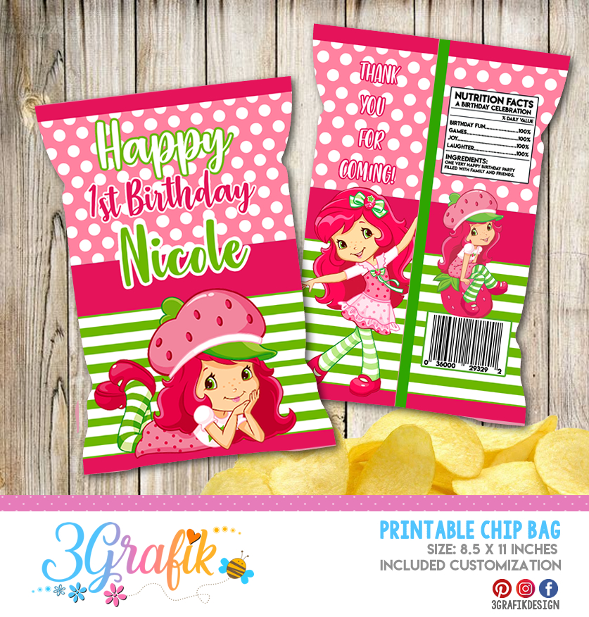 Strawberry sales shortcake bag