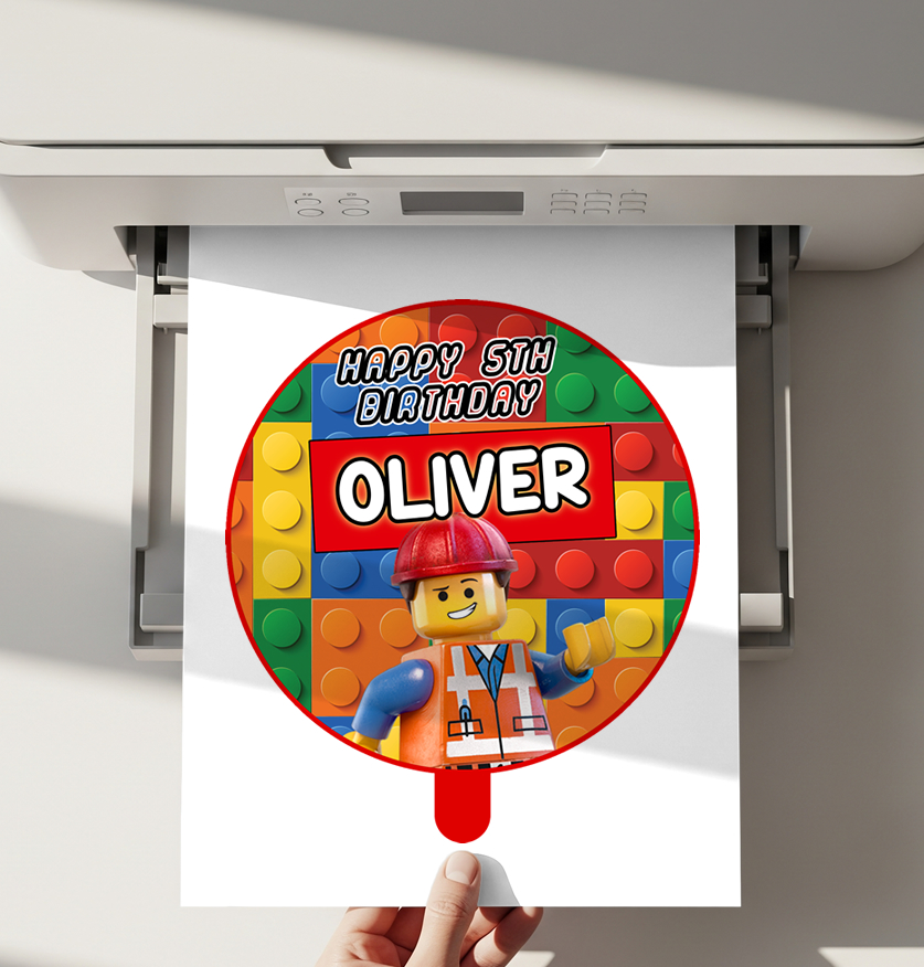 Lego Cake Topper Printable