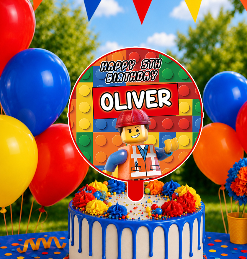 Lego Cake Topper Printable