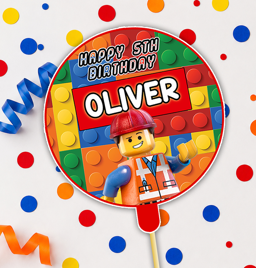 Lego Cake Topper Printable