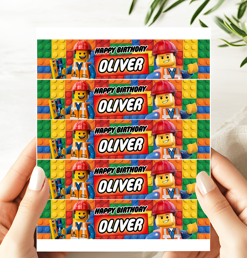 Lego Water Bottle Label Printable