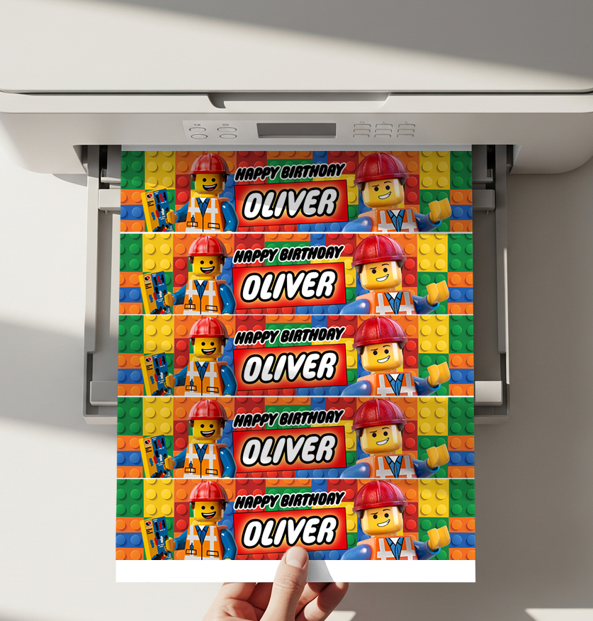 Lego Water Bottle Label Printable
