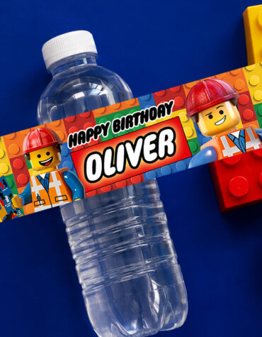 Lego Water Bottle Label Printable