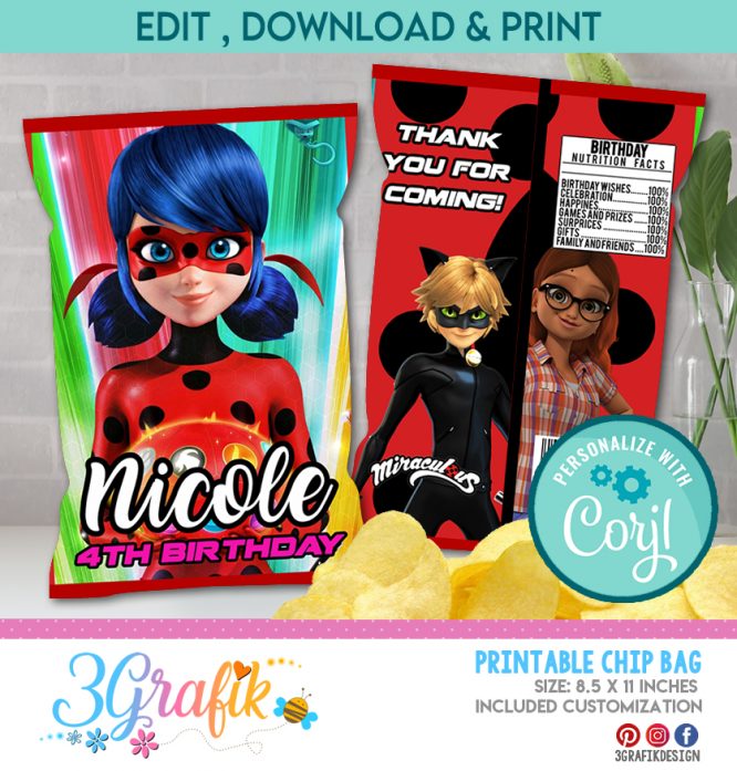 Miraculous chip bag