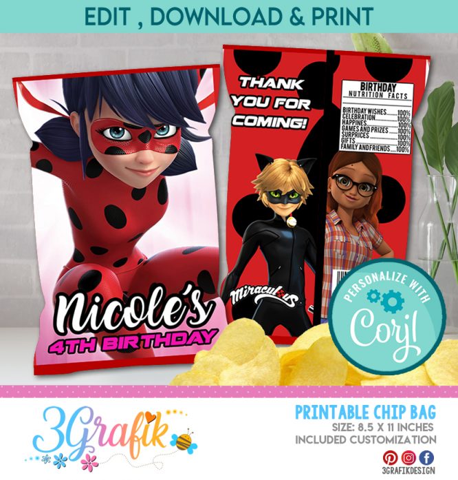 Miraculous chip bag