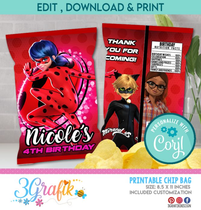 Miraculous chip bag