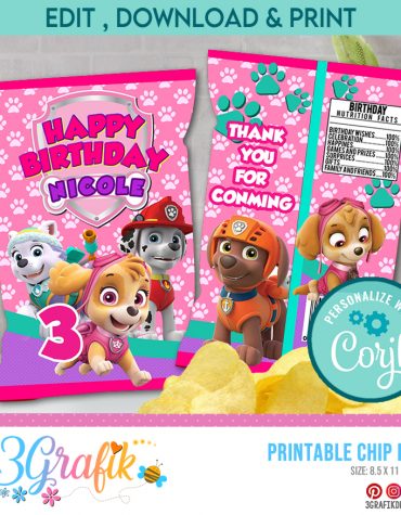 Paw Patrol Chip Bag Digital