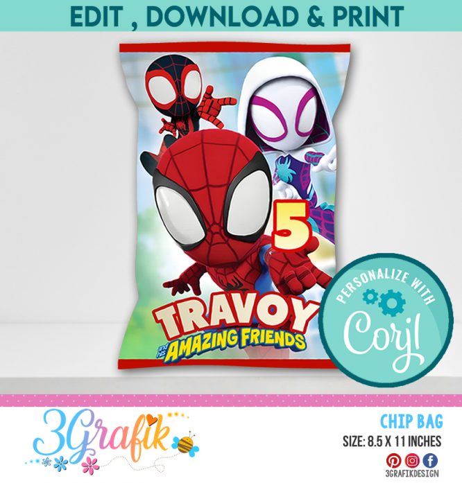 Spidey and His Amazing Friends Chip Bag Digital