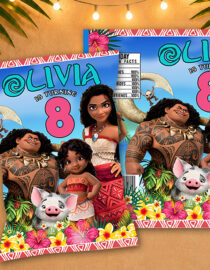Editable Moana Chip Bag