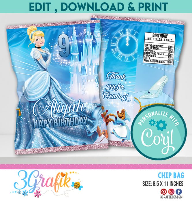 Cinderella Chip Bags