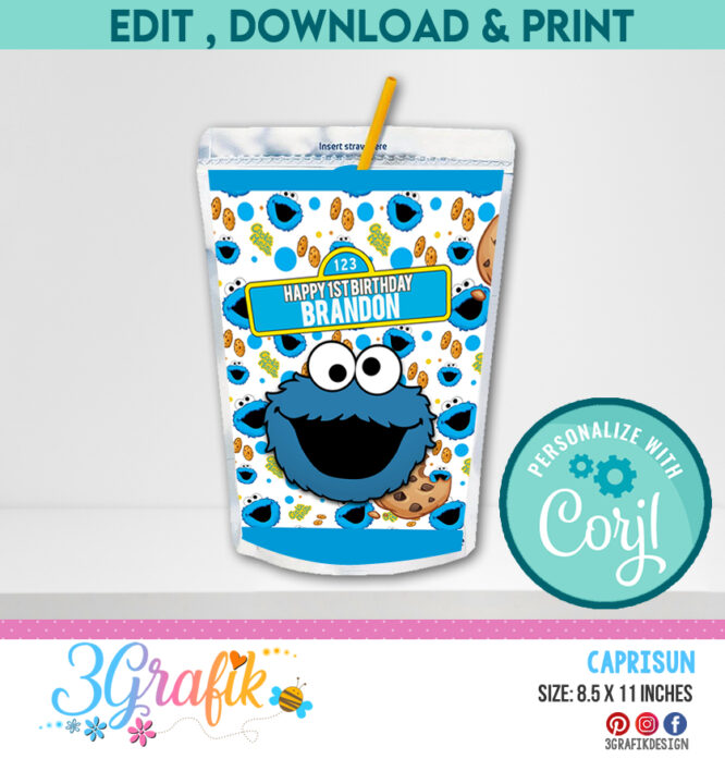 Cookie Monster Caprisun