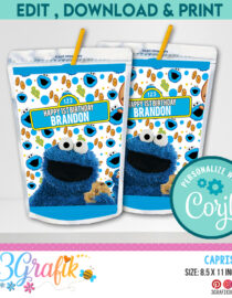 Cookie Monster Capri sun