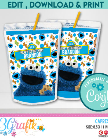 Cookie Monster Capri sun