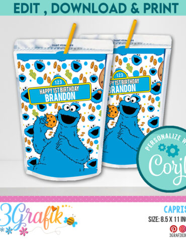 Cookie Monster Caprisun Digital