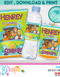 Scooby Doo Bundle - Chip Bag - Caprisun - Water Labels