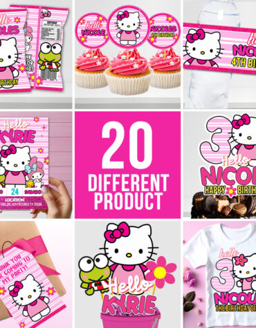 Hello Kitty Editable Party Bundle