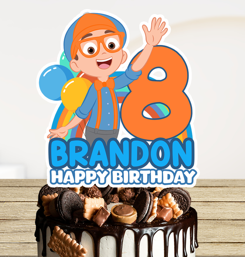 Blippi Cake Topper
