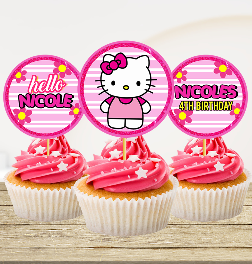 Hello Kitty Cupcake topper