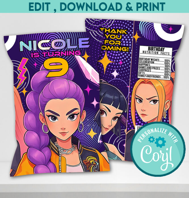 Kpop Demon Hunters Chip bags