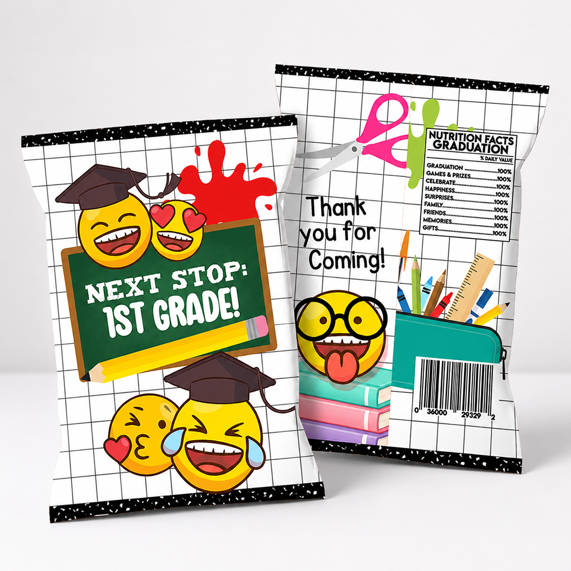 Graduation Chip Bags Templates
