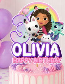 Gabby’s Dollhouse Birthday Cake Topper