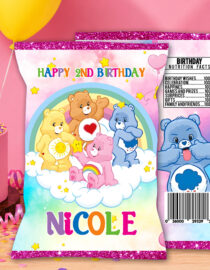 Care Bears Chip Bag Printable