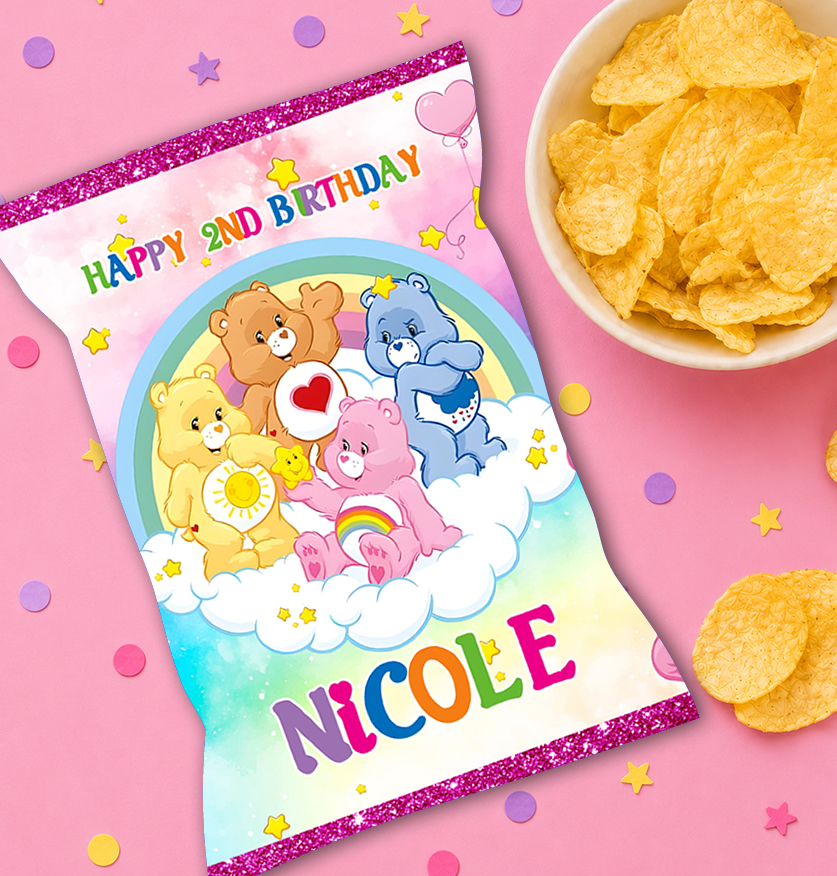 Care Bears Chip Bag Printable