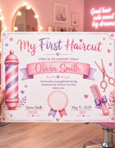 My First Haircut Certificate