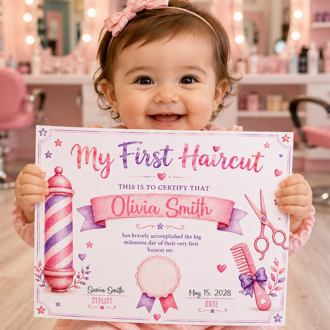 My First Haircut Certificate
