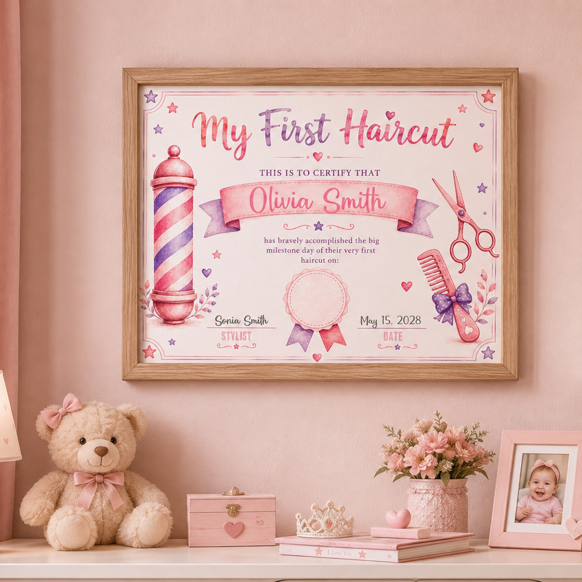 My First Haircut Certificate