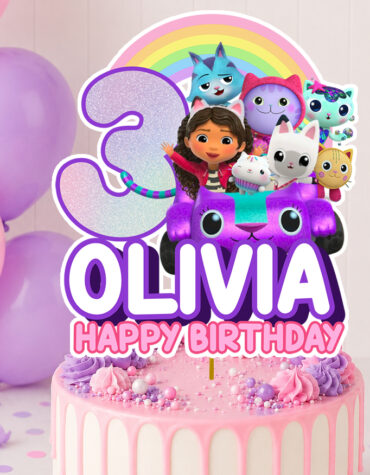 Printable Gabby’s Dollhouse Cake Topper
