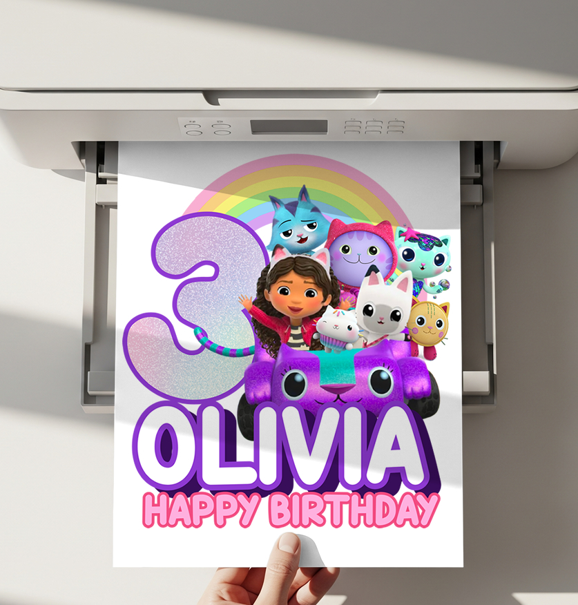 Printable Gabby’s Dollhouse Cake Topper